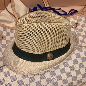 Linen Sun Hats Beach Cowboy Straw Fedora Panama Trilby Wide Soft Caps Tr…